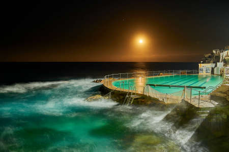 SEMD248 - DSC_7924 - Open Edition
Moonrise Bronte Beach Pool, NSW, Australia.
6th July 2020 - 6.29pm
Camera - Nikon D800 
F5.6 - ISO 200 - 10 seconds - Focal Length 35mm